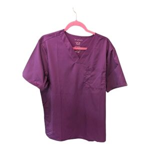 Jaanuu Purple Scrub Top Size Large NEW